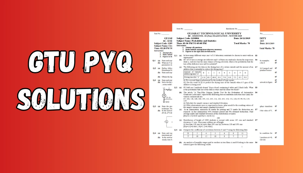 GTU Paper Solutions